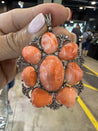 Custom Order:  Coral Pendants and Necklace