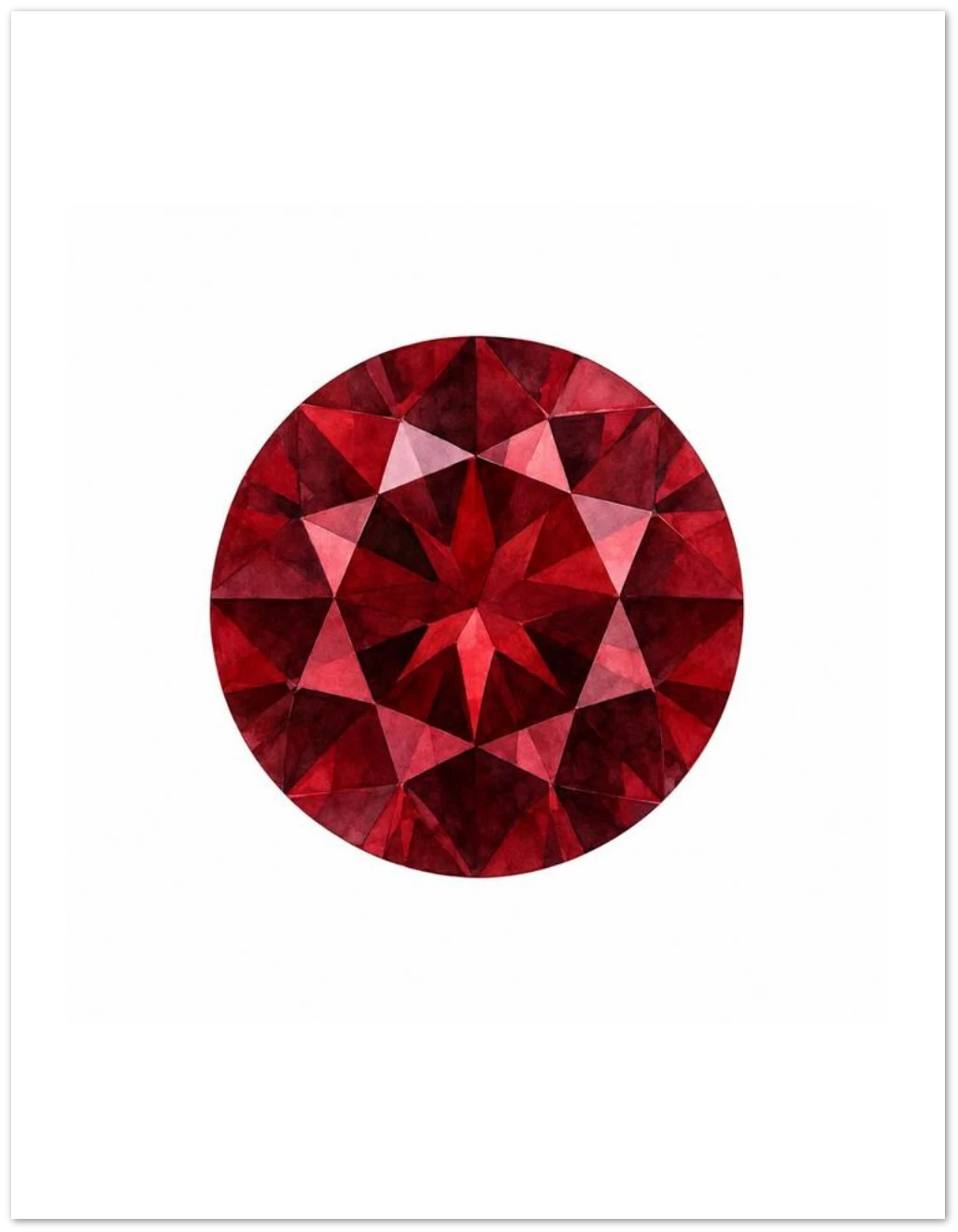 Garnet Birthstone Greeting Cards, Pack of 10 | Ulka Rocks