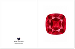 Ruby Birthstone Greeting Cards, Pack of 10 | Ulka Rocks