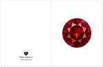 Garnet Birthstone Greeting Cards, Pack of 10 | Ulka Rocks
