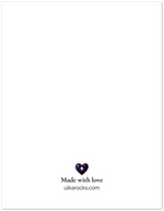 Kunzite Heart Greeting Cards, Pack of 10 | Ulka Rocks