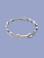 Diamond Bracelet in Sterling Silver | Ulka Rocks