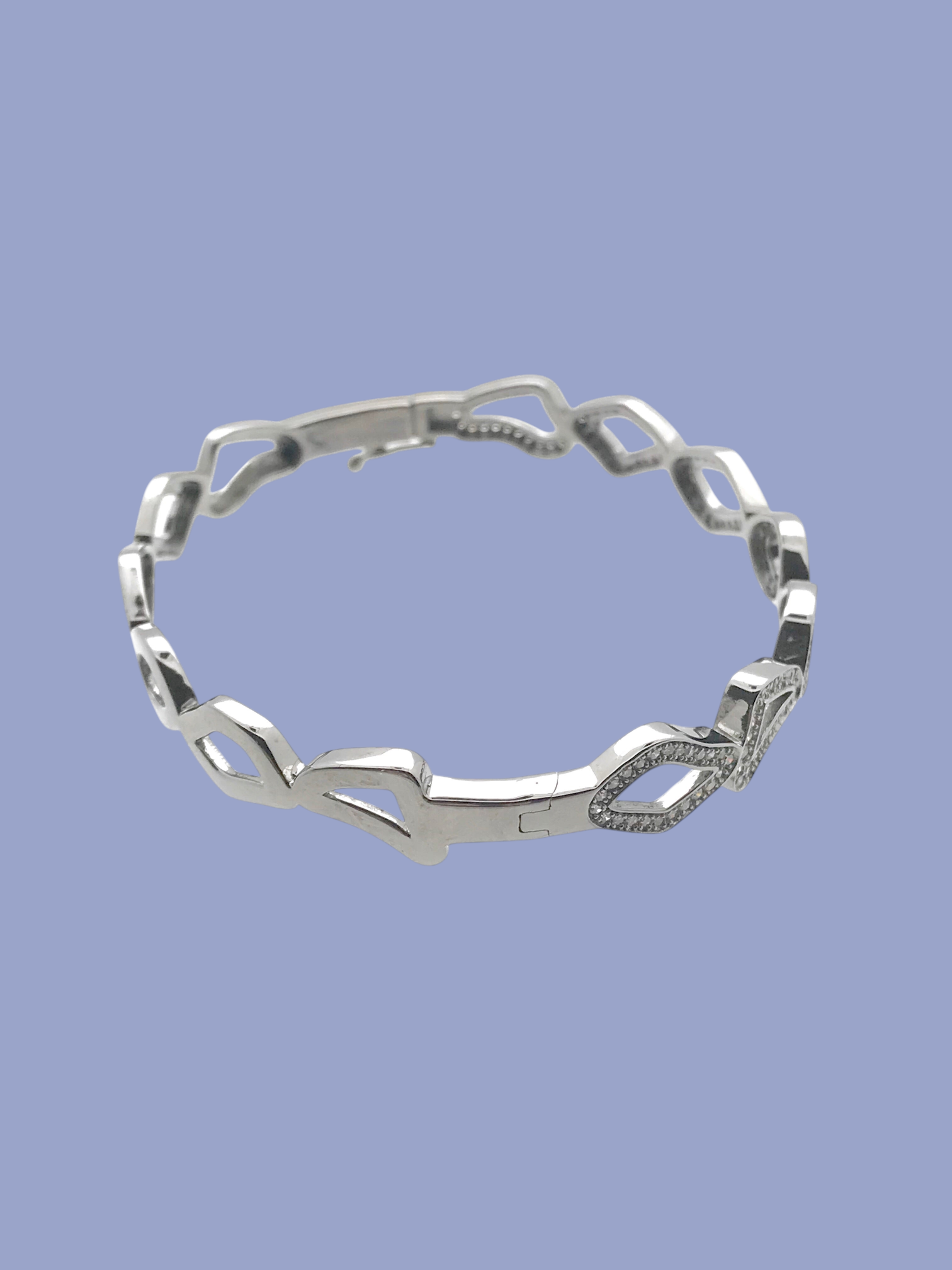 Diamond Bracelet in Sterling Silver | Ulka Rocks