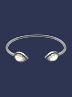 Diamond Gray Moonstone Bracelet in Sterling Silver | Ulka Rocks