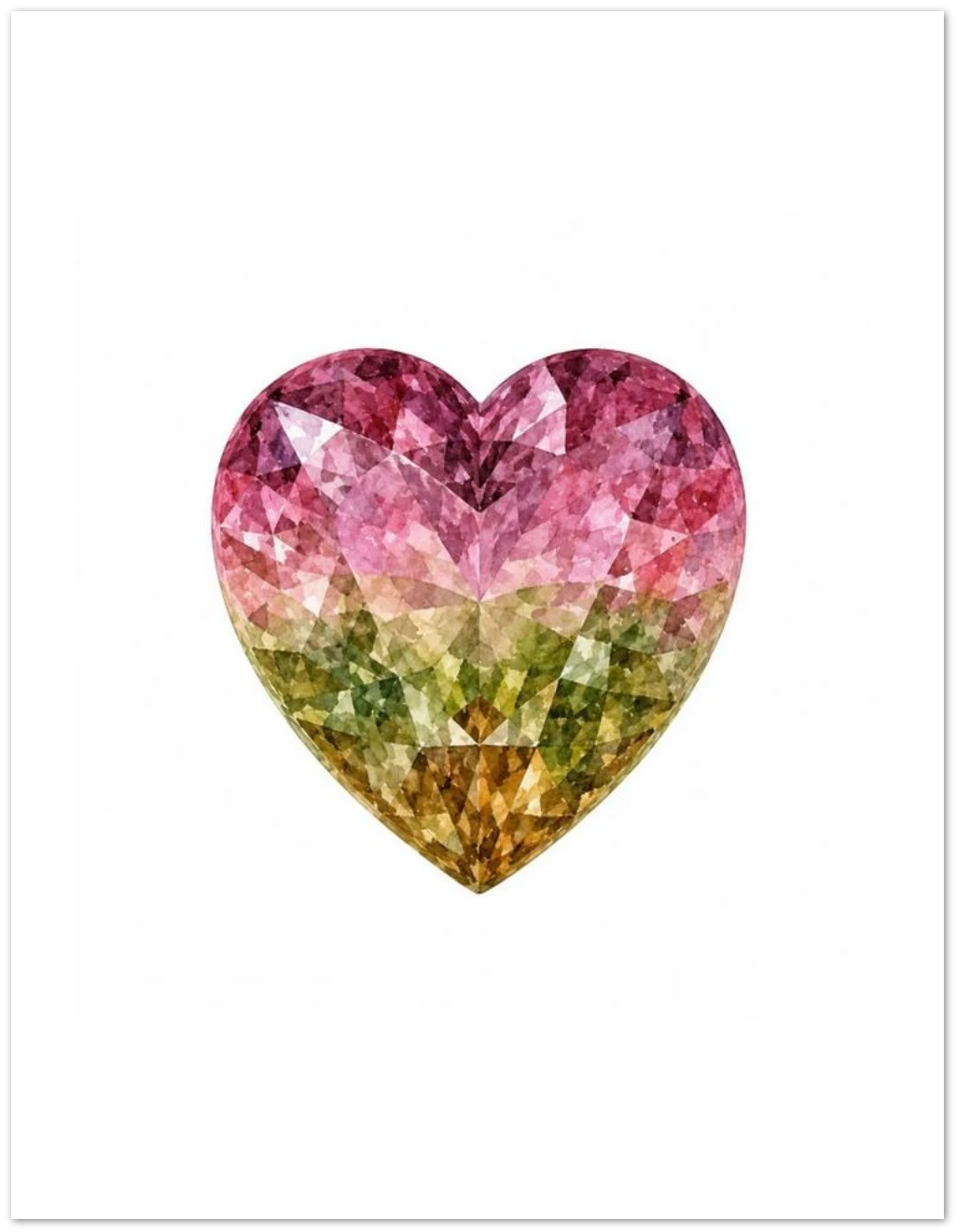 Tourmaline Birthstone Greeting Cards, Pack of 10 | Ulka Rocks