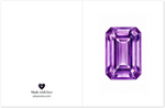 Amethyst Birthstone Greeting Cards, Pack of 10 | Ulka Rocks