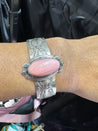 Pink Conch Sterling Silver Bracelets