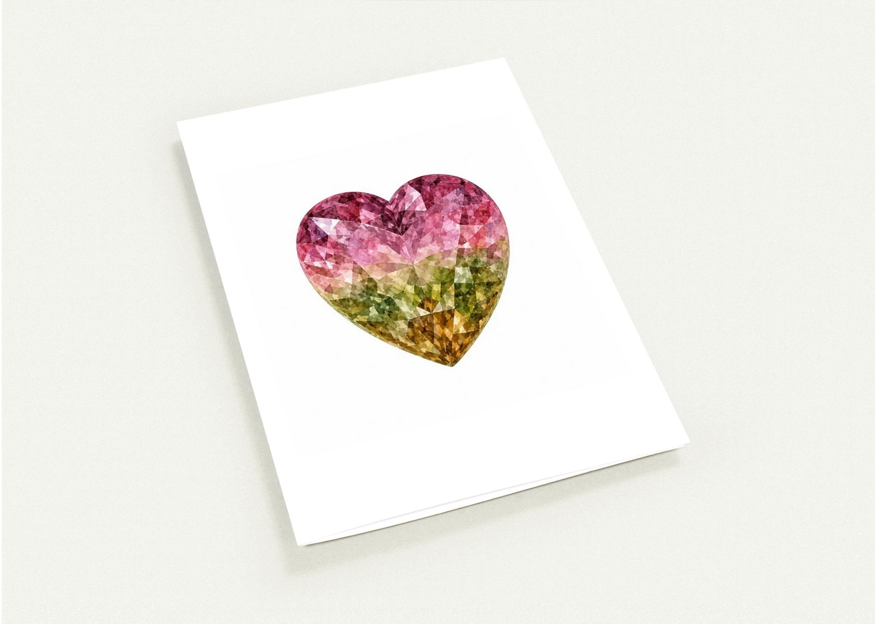 Tourmaline Birthstone Greeting Cards, Pack of 10 | Ulka Rocks