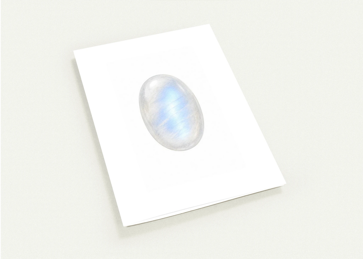 Moonstone Birthstone Greeting Cards, Pack of 10 | Ulka Rocks