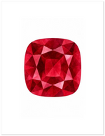 Ruby Birthstone Greeting Cards, Pack of 10 | Ulka Rocks