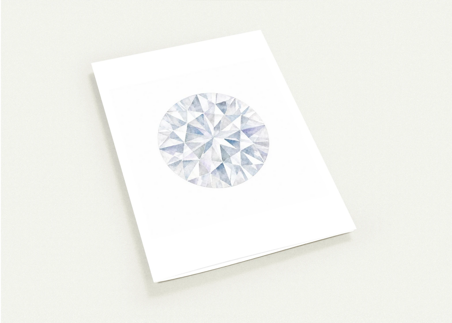 Diamond Birthstone Greeting Cards, Pack of 10 | Ulka Rocks
