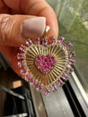 14K Gold Pink Sapphire Pendants