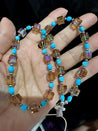 Swarovski Gem & Sleeping Beauty Turquoise Bead Necklace Variations