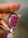 Show Special -  Ruby & Diamond Oval Pendant