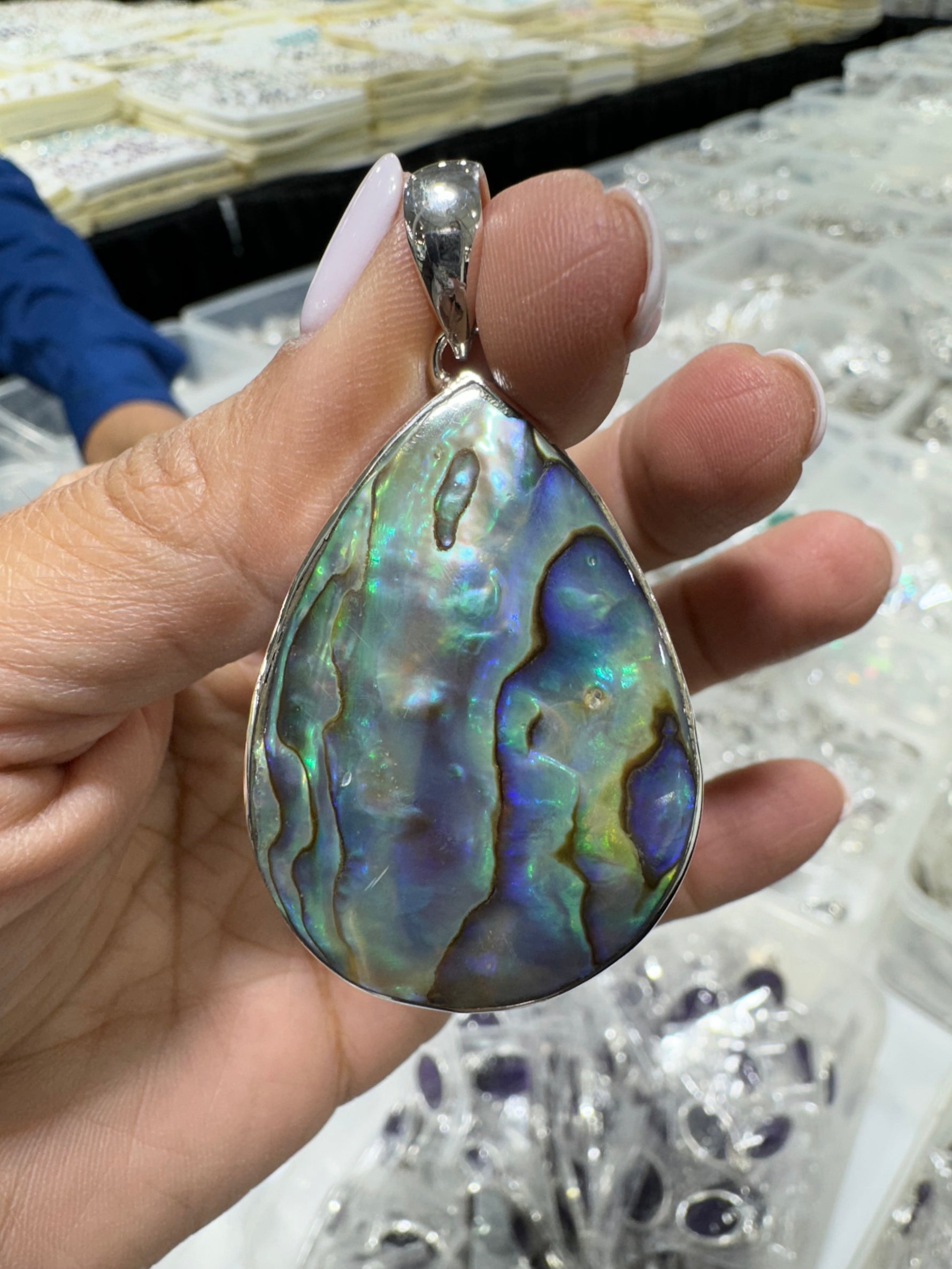 Raina - Abalone Pendant and Enhancer | Ulka Rocks