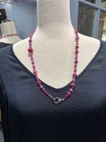 26" Ruby Red Sapphire Necklace | Ulka Rocks