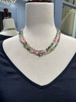 36" Soft Afghan Pink Tourmaline Necklace | Ulka Rocks