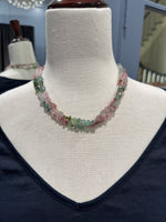 36" Soft Afghan Pink Tourmaline Necklace | Ulka Rocks