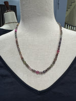 21" Soft Tourmaline & Purple Sapphire Necklace | Ulka Rocks