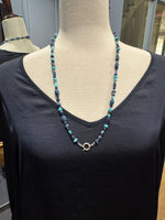 26" Kingman Turquoise Blue Gemstone Necklace | Ulka Rocks