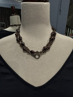 36" Smoky Topaz Brown Pearl Necklace | Ulka Rocks
