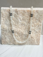 White Moonstone Necklace with Moonstone Accents | Ulka Rocks