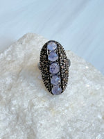 Blue Tanzanite Diamond Ring | Ulka Rocks