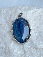 Blue Blue Obsidian Diamond Pendant | Ulka Rocks