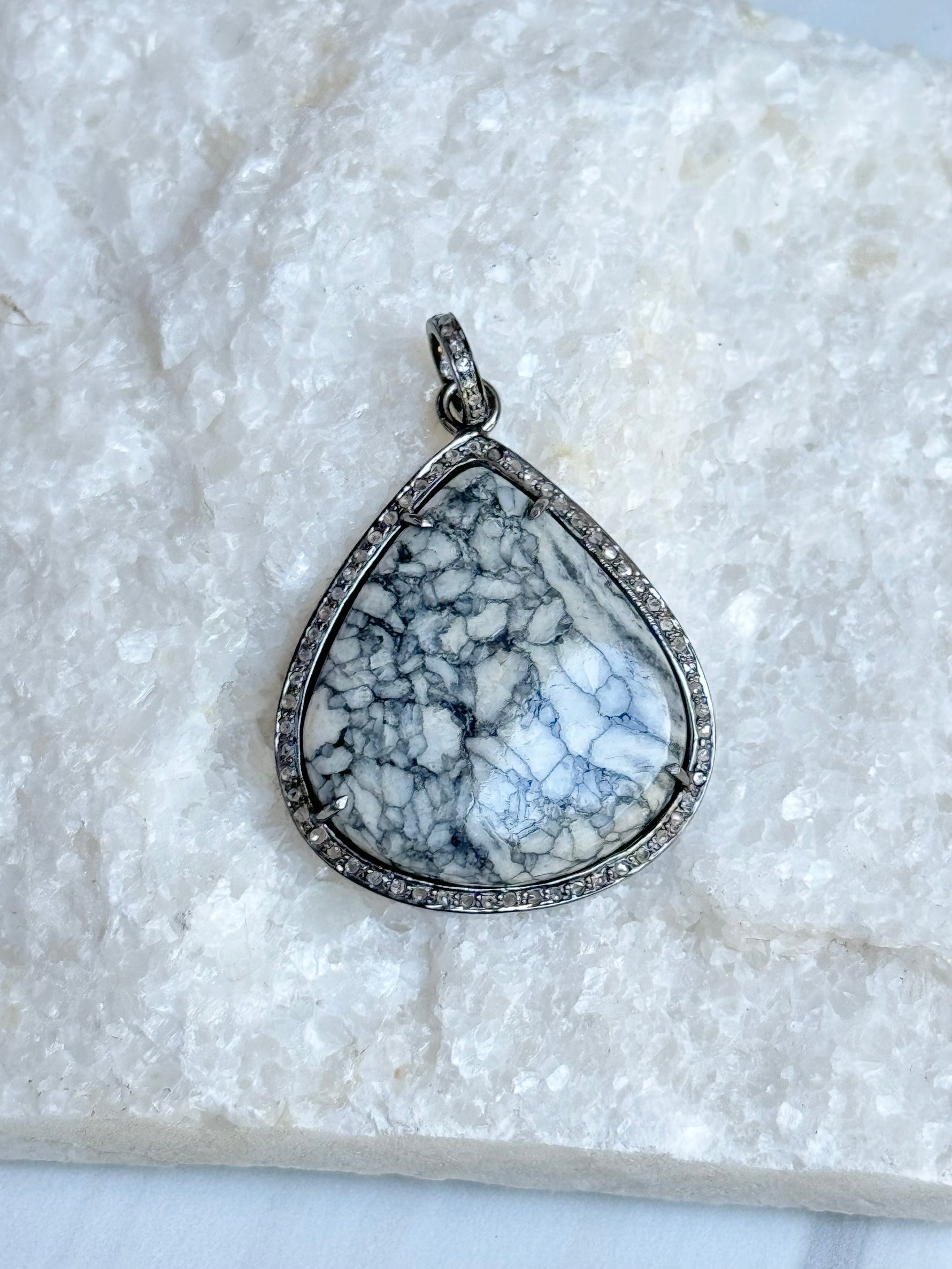 Pinolith Gray Jasper Pendant | Ulka Rocks