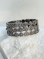 Champagne Rosecut Diamond Bracelet | Ulka Rocks