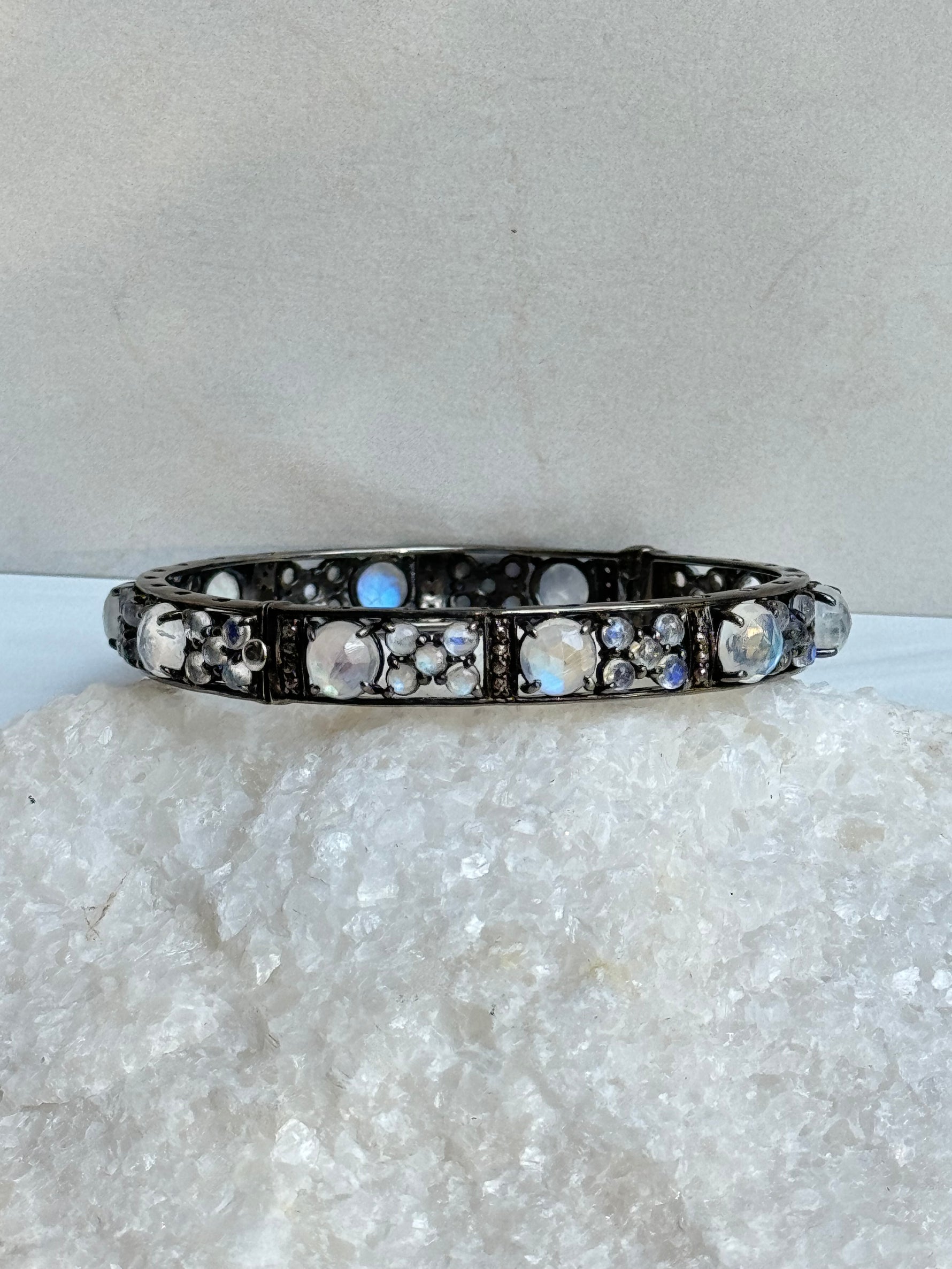 Moonstone Diamond Bracelet | Ulka Rocks