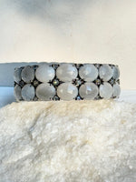 Gray Gray Moonstone and Diamond Bracelet | Ulka Rocks