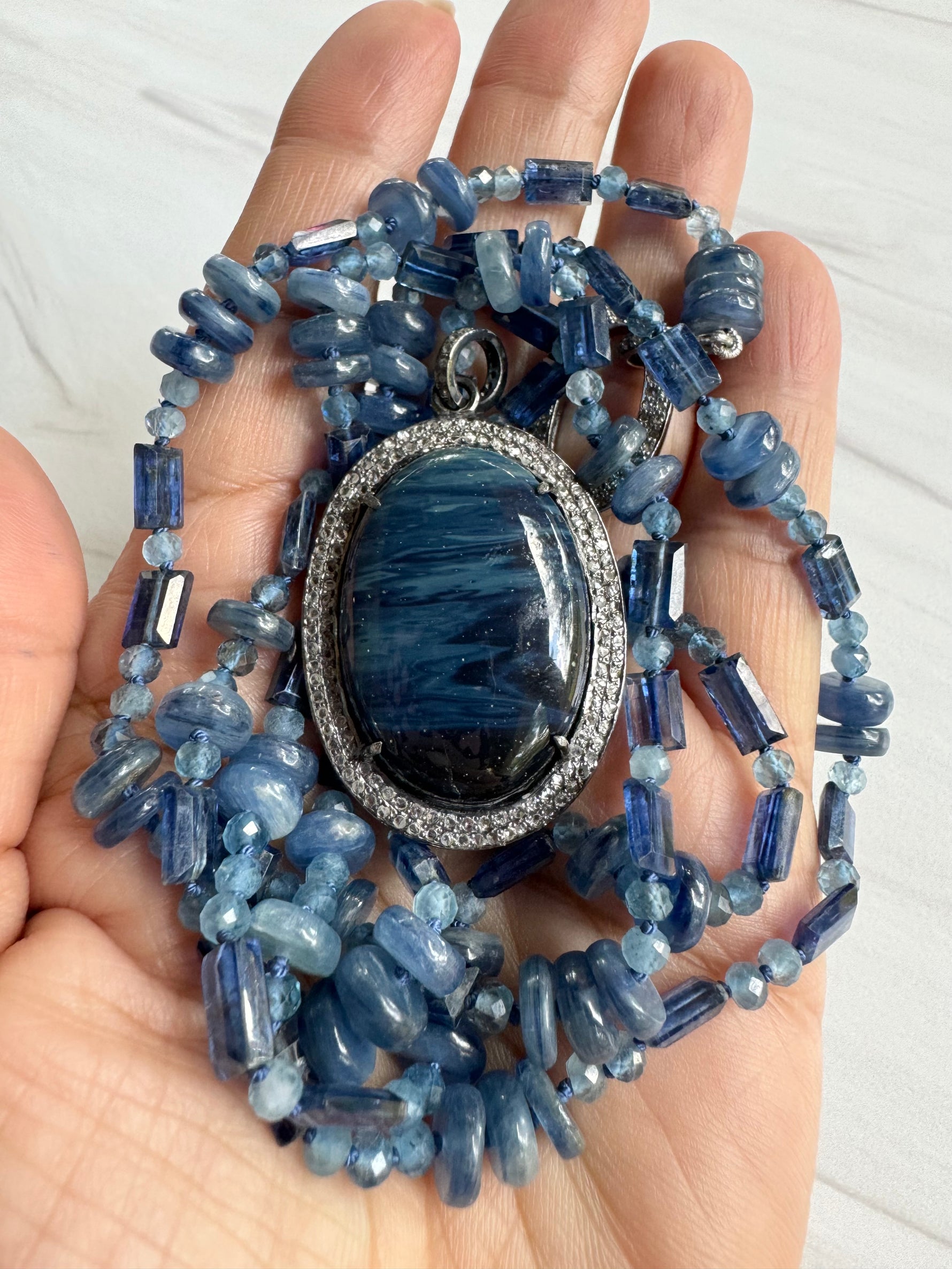 Instagram - Blue Kyanite Necklace | Ulka Rocks