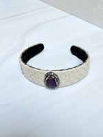 Leather Bracelet - Cream | Ulka Rocks