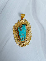 Kingman Blue Turquoise Pendants | Ulka Rocks