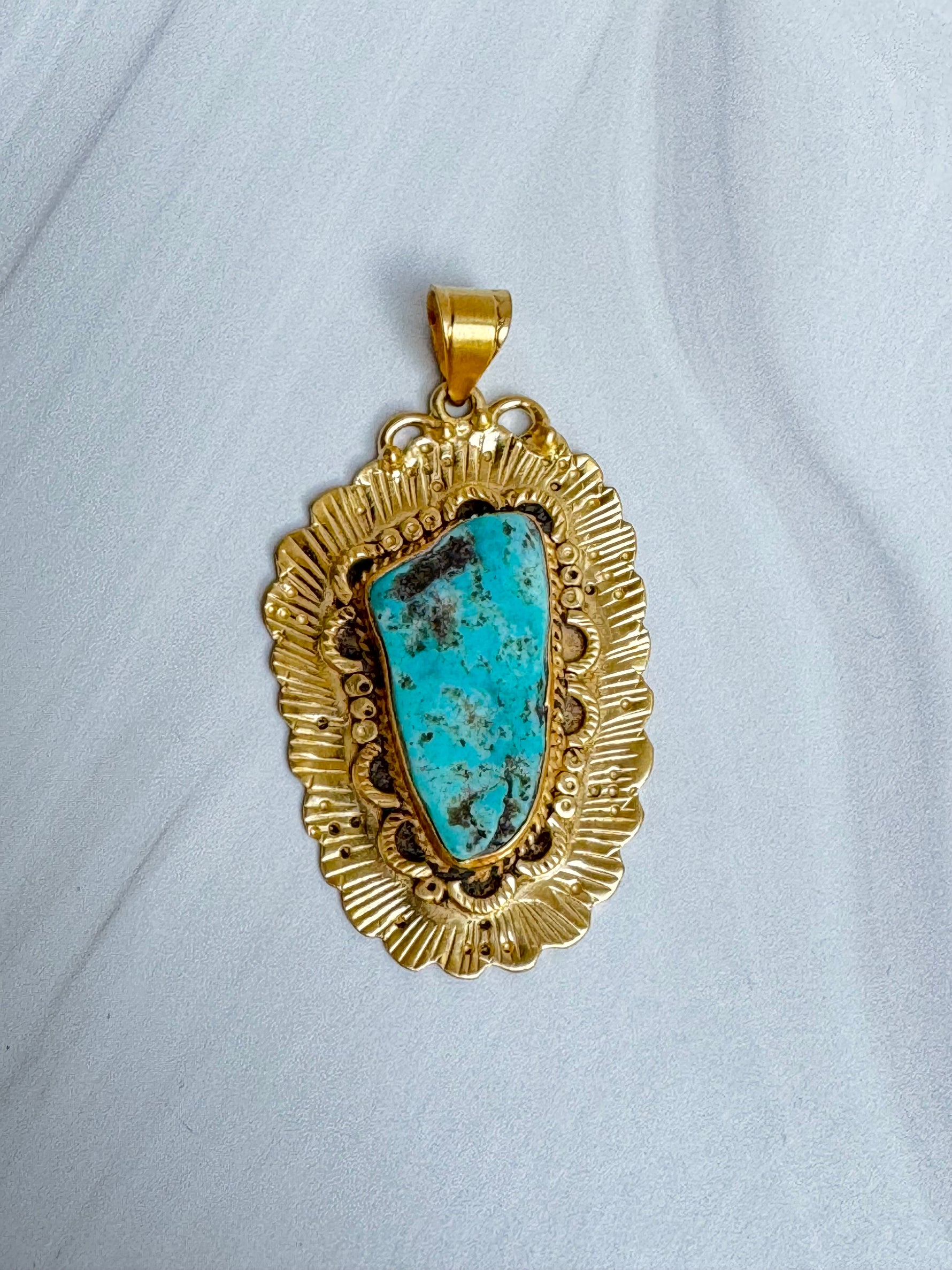 Kingman Blue Turquoise Pendants | Ulka Rocks