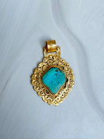 Kingman Blue Turquoise Pendants | Ulka Rocks