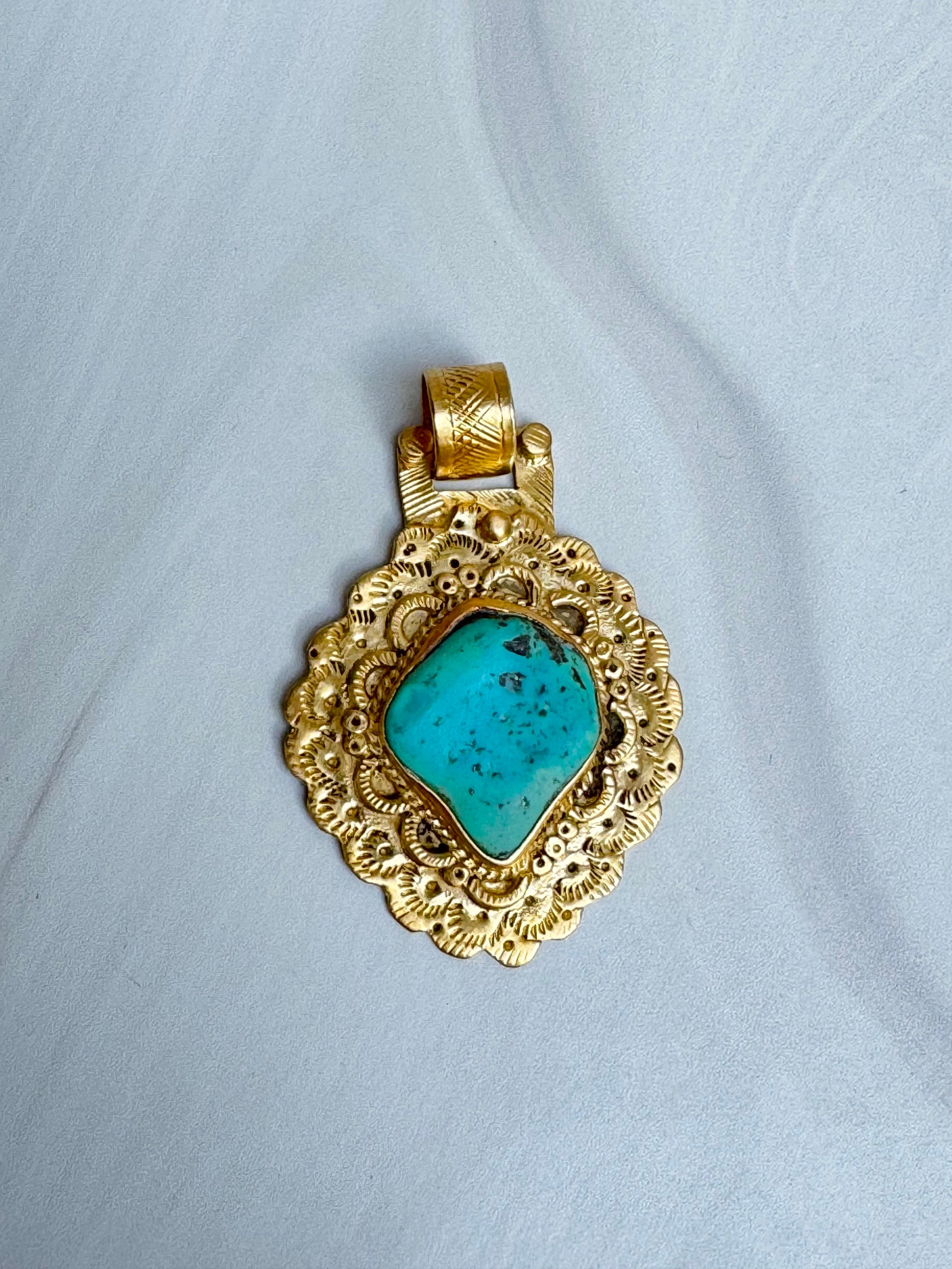Kingman Blue Turquoise Pendants | Ulka Rocks