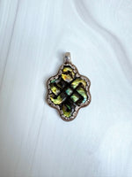 Silver Green Labradorite Pendant | Ulka Rocks