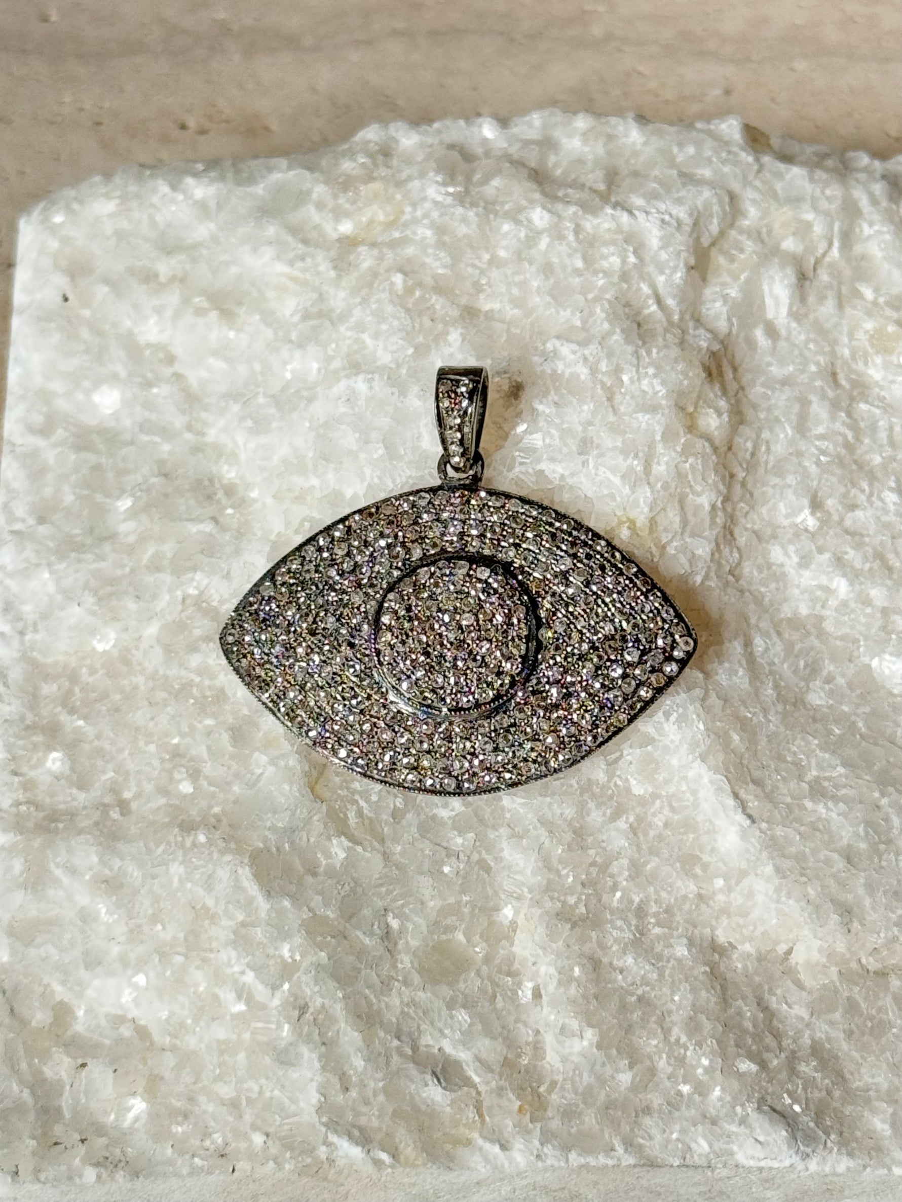 Evil Eye Diamond Pendant | Ulka Rocks