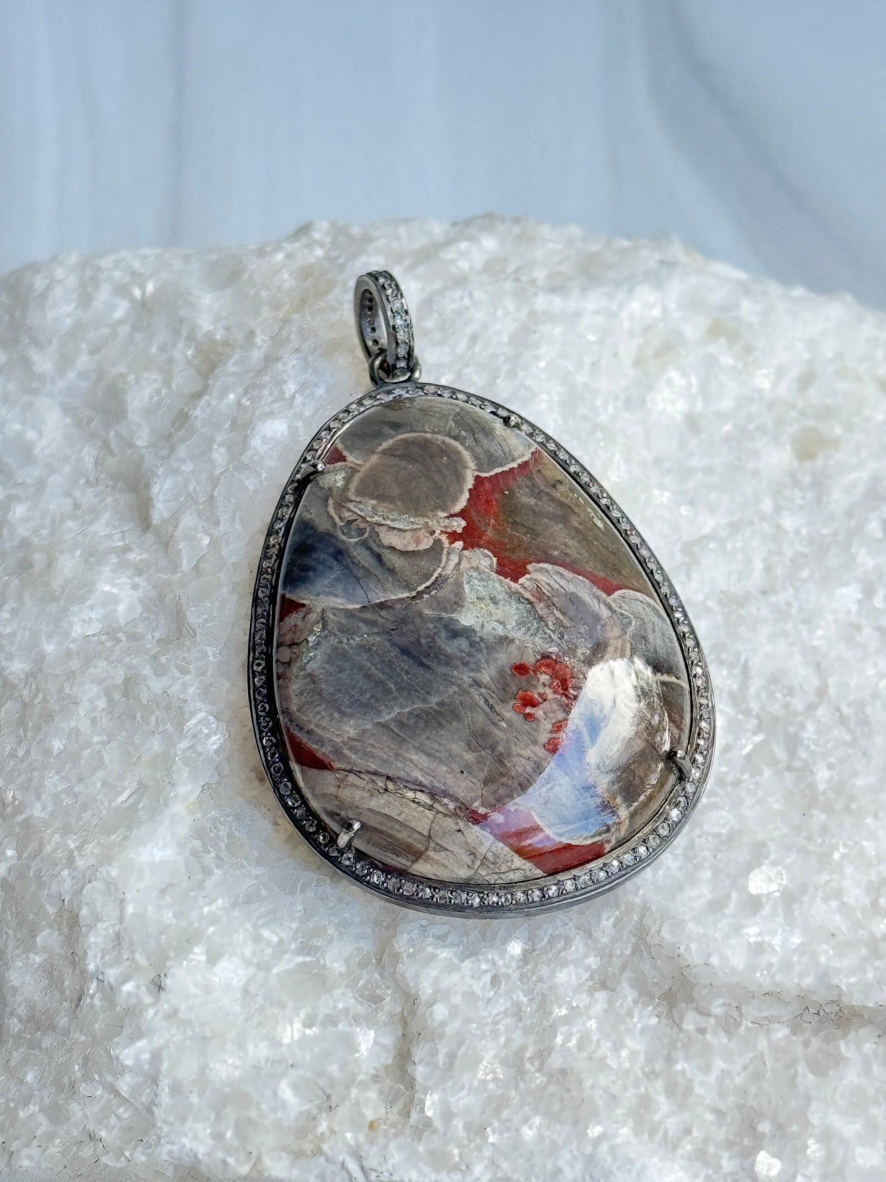 Mushroom Rhyolite Pendant | Ulka Rocks