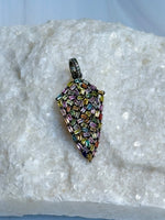Multi-colored Pastel Pink Sapphire Pendant | Ulka Rocks