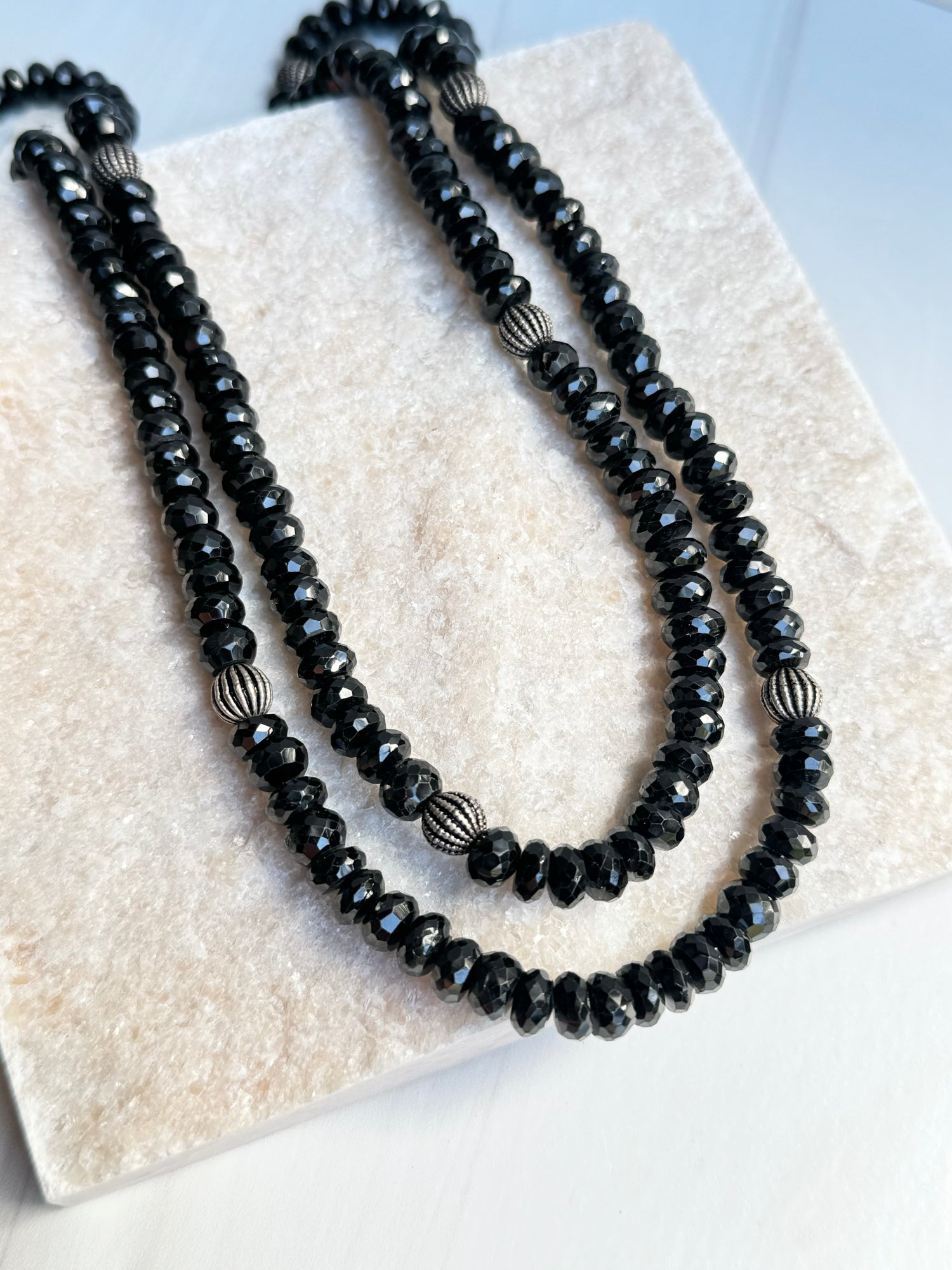 Black Black Spinel Necklace | Ulka Rocks