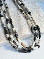 Dendrite and Black Spinel Layered Necklace | Ulka Rocks