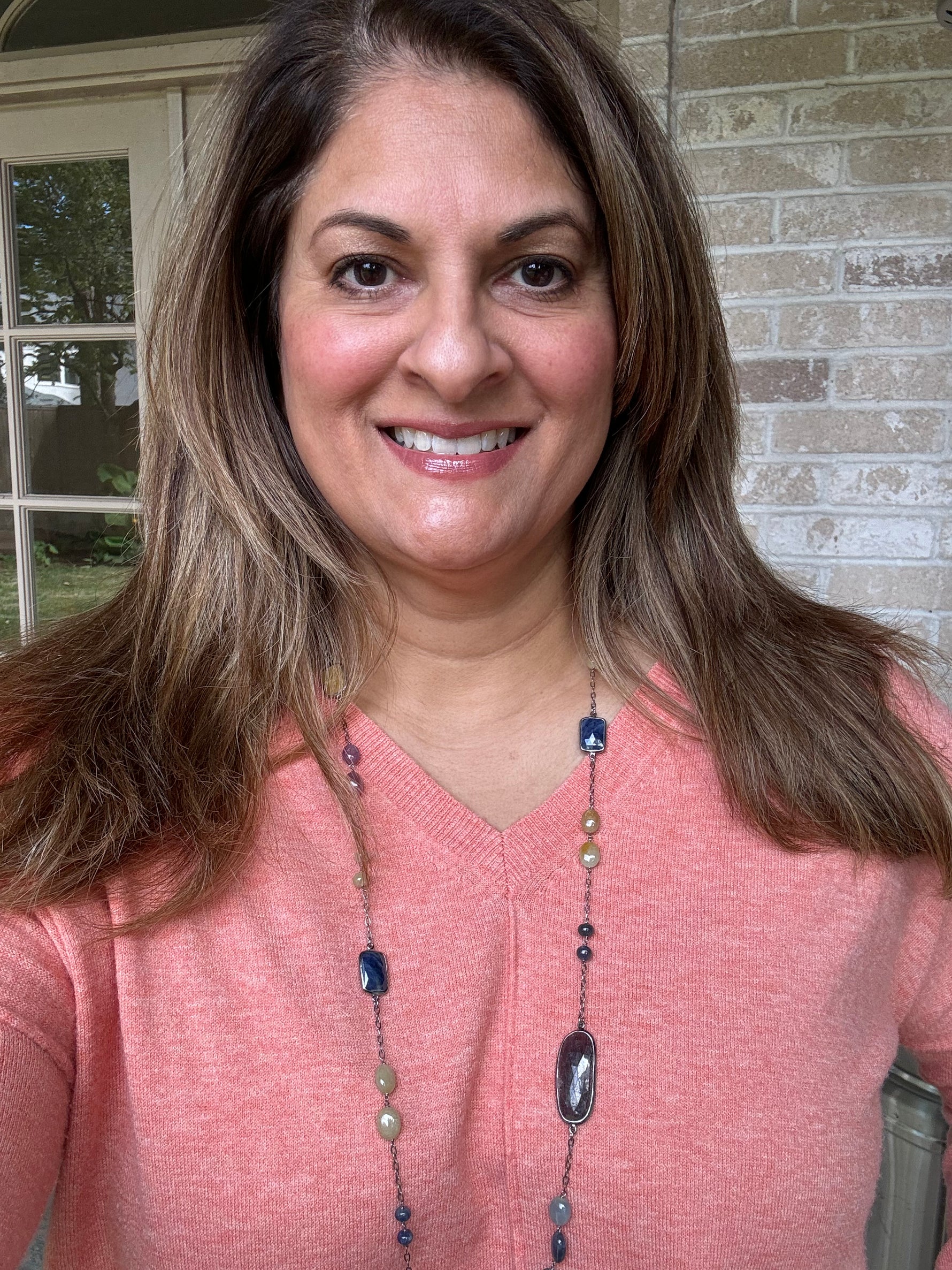 Creamy Sapphire Chain Necklace | Ulka Rocks