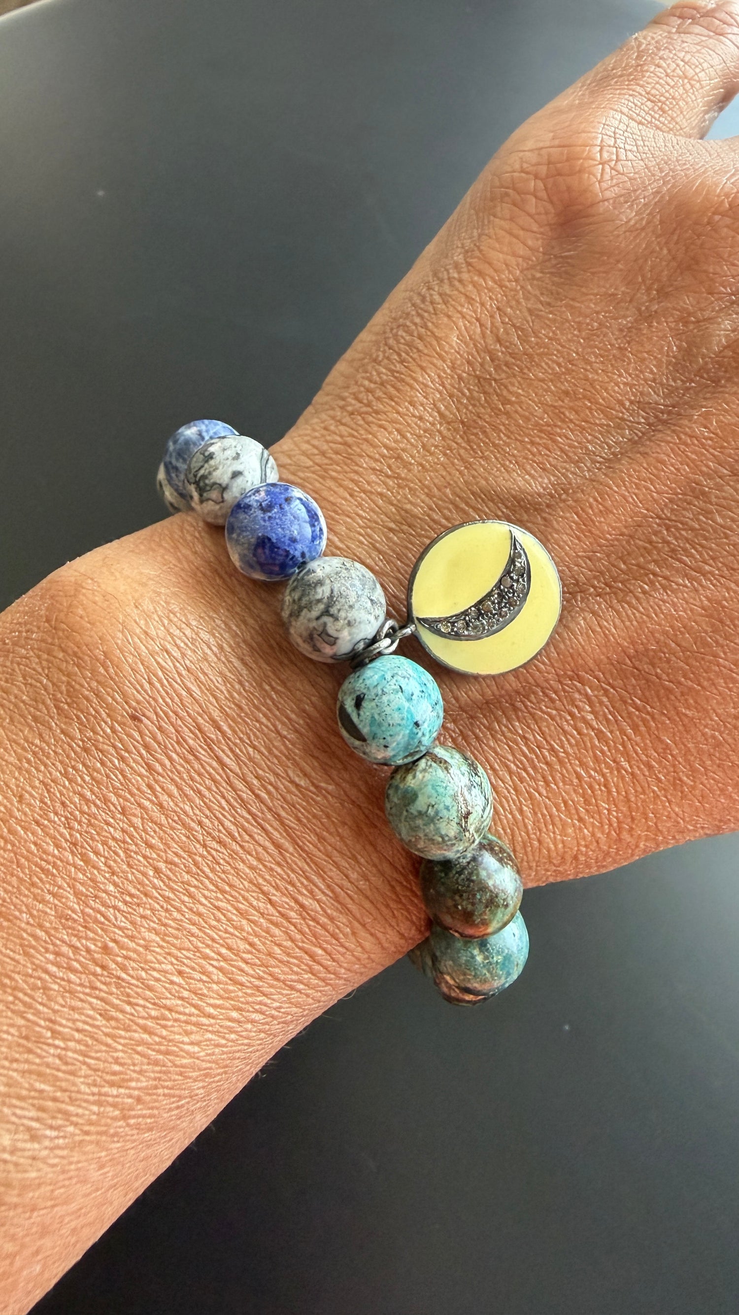 Sterling Silver Bracelet With Chrysocolla