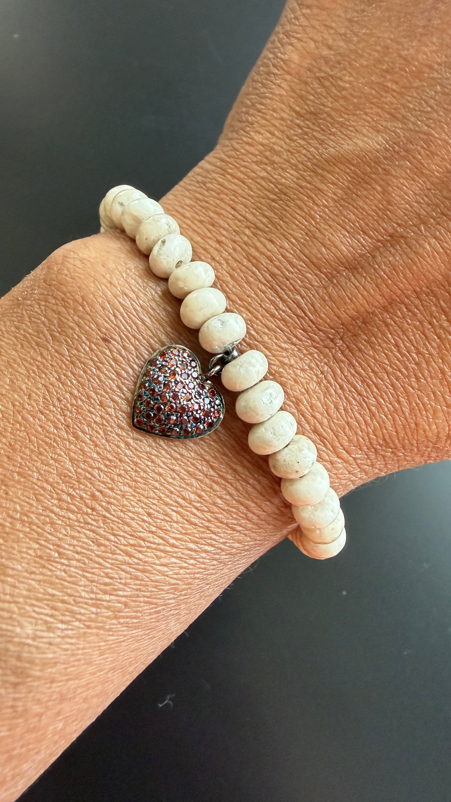 Sterling Silver Bracelet With Agate And Sapphire