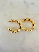 White Pearl Hoops Earrings | Ulka Rocks