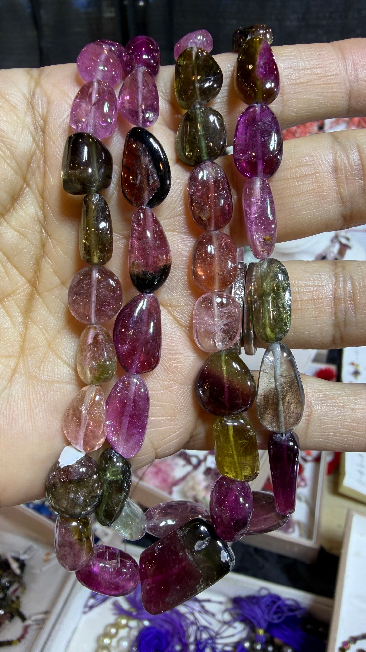 Tourmaline Beads 16 inches