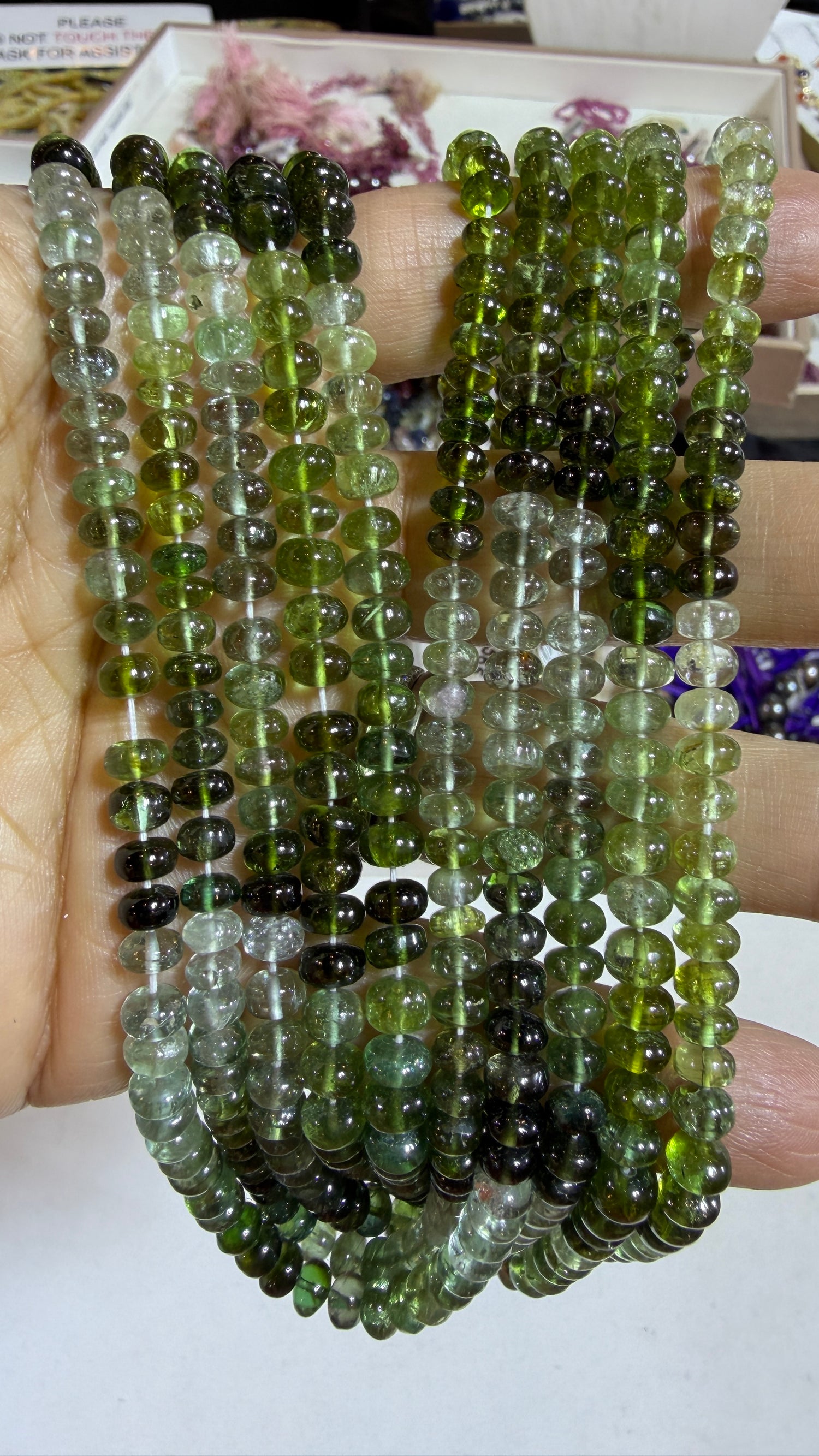 Tourmaline Beads 16 inches